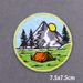 Camping Mountain Iron On Patches DIY Embroidery Patches For Clothes Jeans, Jacket And Backpack Adventure Fusible Patch_maomaolike.com