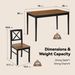 Eco-Friendly Solid Wood Dining Set - Sustainable Home & Restaurant Furniture With Black Metal Accents, Light Brown_maomaolike.com