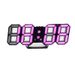 Auto-Sensing Digital LED Clock With 3D Display, Multi-Function, Wall/Table Dual Use, 12 Color Options_maomaolike.com