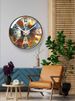 Yipula 7141 American Style Silent Home Creative Personality Living Room Sweep Second Wall Quartz Clock_maomaolike.com