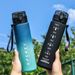 A 800ml Direct-Drinking Large-Capacity Gradient Scale Water Bottle, Portable Sports Outdoor Activities, Suitable For_maomaolike.com