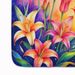 Lilies In Color Memory Foam Kitchen Mat Machine Washable Anti-Fatigue Mat Cushion Comfort Bath Mat Or Kitchen Rug_maomaolike.com
