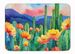 Arizona Saguaro Cactus Blossom In Watercolor Memory Foam Kitchen Mat Machine Washable Anti-Fatigue Mat Cushion Comfort Bath Mat Or Kitchen Rug_maomaolike.com
