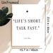 Inspirational Quote & Coffee Cup Themed Painting Poster, Minimalist Black & White Typographic Poster, Chic Motivational Wall Decor Ideal For Living_maomaolike.com