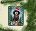 Portuguese Water Dog Christmas Porcelain Ornament Christmas Tree Hanging Decorations For Home Christmas Holiday, Rectangle, Gift, Multicolor_maomaolike.com