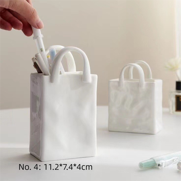 Flower Arrangement High-end Creative Cross-border Retro Ins Style High Appearance Shell Ceramic Vase Ornament_maomaolike.com