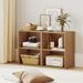 2-Cube Bookcase Floor Standing Open Bookshelf With 5-Position Adjustable Shelf_maomaolike.com