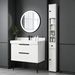 71" Small Bathroom Storage Cabinet, Narrow Toilet Paper Cabinet With Open Shelves, 2 Cabinets_maomaolike.com