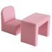 2-in-1 Convertible Table And Chair Set For Boys Girls For Boys Girls, Pink_maomaolike.com