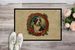 Bearded Collie Christmas Flowers Doormat Front Door Mat Indoor Outdoor Rugs For Entryway, Non Slip Washable Low Pile, 24H X 36W_maomaolike.com