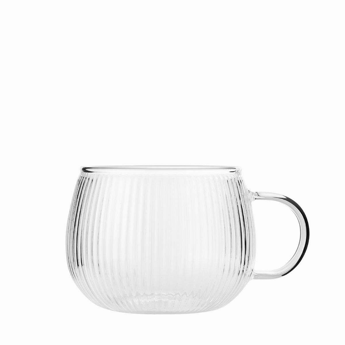 Heat-Resistant Modern Glass Coffee Mug With Handle – Japanese-Inspired Pumpkin Design, Ideal For Home, Office & Gifts_maomaolike.com