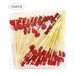100x Love Heart Bamboo Pick Buffet Food Cupcake Fruit Tail Fork Dsert Salad Stick For Picnic Wedding Party Home_maomaolike.com