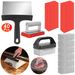 40Pcs Griddle Cleaning Kit For Blackstone With Grill Stone Griddle Scraper Griddle Brush With Stainless Steel Handle_maomaolike.com