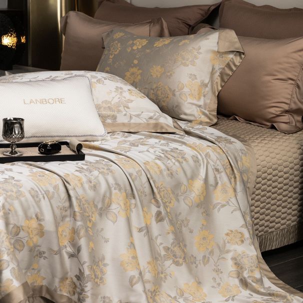 American Style Light Luxury High-End Yarn-Dyed Jacquard Four-Piece Set Silky Soft Naked Sleep Duvet Cover Bed Sheet Bedding_maomaolike.com