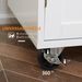 Kitchen Island Cart, Rolling Island Table With Solid Wood Top, Trolley Cart With Drawer, Storage Cabinet & Towel Rack, White_maomaolike.com