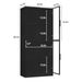Display Cabinet With Glass Doors, Tall Storage Cupboard, Freestanding Curio Display Cabinet With 4-Tier Storage Shelves For Collectibles, Living Room, Home Office_maomaolike.com