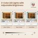 Makeup Vanity Desk With Mirror And Lights Dressing Table And Stool Set_maomaolike.com