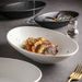 Ceramic Fruit Salad High-End Oval Deep Plate Creative Dish High-Value Western Tableware Yuanbao Pasta Bowl_maomaolike.com