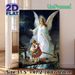 Guardian Angel Themed Painting Poster, Soft-toned Classic Religious Scene Poster, Calming Protective Artwork With Angel Guiding Figures Over A Bridge_maomaolike.com