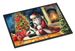 Japanese Chin And Santa Claus Doormat Front Door Mat Indoor Outdoor Rugs For Entryway, Non Slip Washable Low Pile, 24H X 36W_maomaolike.com