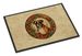 Boxer Christmas Flowers Doormat Front Door Mat Indoor Outdoor Rugs For Entryway, Non Slip Washable Low Pile, 24H X 36W_maomaolike.com