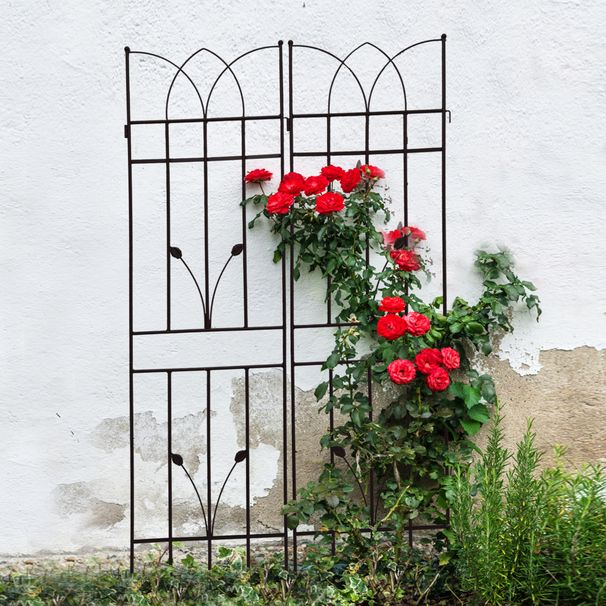 4 Pack Metal Garden Trellis 71" X 17.7" Rustproof Trellis For Climbing Plants Outdoor Flower Support Black_maomaolike.com
