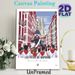Bayonne Festival Parade Painting Poster, Vibrant Flat-style Festive Street Scene Poster, Captures Lively Holiday Gathering Atmosphere, Ideal For Home_maomaolike.com