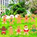 Christmas Gingerbread Yard Sign Xmas Gingerbread Man Shaped Lawn Garden Signboard Christmas Outdoor Yard Signs Decor For Holiday Pathway Patio Garden Party Decoration Supplies_maomaolike.com