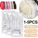 Space Saver Bags, Hanging Storage Bags Clothes, Vacuum Sealed For Suits, Dress, Jacket_maomaolike.com