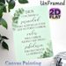 Spanish Serenity Prayer Painting Poster, Elegant Mixed-font Mint Green Floral Decor Poster, Calming Inspirational Quote Art, Suitable For Living Room_maomaolike.com