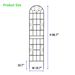 4 Pack Metal Garden Trellis 86.7" X 19.7" Rustproof Trellis For Climbing Plants Outdoor Flower Support Black_maomaolike.com