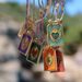 Fashionable Simple Colored Heart Tarot Card Pendant Necklace, Women's Collarbone Chain, Gold-plated And Color Preserving_maomaolike.com