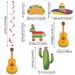 20Pcs Mexican Fiesta Hanging Swirl Decorations Mexican Cinco De Mayo Party Favor Supplies Pinata Cactus Sombrero Taco Pattern Foil Ceiling Ornament For Carnival Birthday Bachelorette Party Decor_maomaolike.com