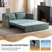 Adult Sleeper Chair Bed, 3-in-1 Convertible Sofa Chair Bed Pull-out Sofa Bed, Convenient Folding Tray Table With USB And Type-C Charging Ports Modern Loveseat For Living Room,LIGHTE-GREEN,Fabric_maomaolike.com