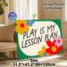 Play Is My Lesson Plan Themed Painting Poster, Vibrant Cartoon Floral Decor Poster, Cheerful Playful Learning Slogan, Suitable For Study Spaces And_maomaolike.com