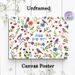 Floral & Bird Themed Painting Poster, Vibrant Whimsical Folk Art Poster, Colorful Decorative Piece With Vivid Blooms And Birds, Ideal For Living Room_maomaolike.com