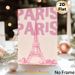 Paris Eiffel Tower Themed Painting Poster, Soft Pink Hand-drawn Style Poster, Gentle Romantic Piece Ideal For Bedroom, Living Room Wall Decor_maomaolike.com