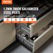 6 Pairs Of 24 Inch Drawer Slides Side Mount Rails, Heavy Duty Full Extension Steel Track, Soft-Close Noiseless Guide Glides Cabinet Kitchen Runners With Ball Bearing, 100 Lbs Load Capacity_maomaolike.com