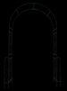 Metal Garden Arch W55'' X H94.5'' Garden Arbor Trellis Climbing Plants Support Rose Arch Outdoor Arch Cream White_maomaolike.com
