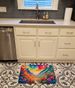 Geraniums In Color Memory Foam Kitchen Mat Machine Washable Anti-Fatigue Mat Cushion Comfort Bath Mat Or Kitchen Rug_maomaolike.com