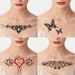 Zhengxiang Foreign Trade New Stickers Waterproof Succubus Heart Red Lips Temporary Tattoos Tattoo Cross-Border Custom Wholesale_maomaolike.com