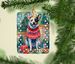 Australian Cattle Dog Christmas Porcelain Ornament Christmas Tree Hanging Decorations For Home Christmas Holiday, Rectangle, Gift, Multicolor_maomaolike.com