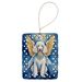 White Poodle My Angel Porcelain Ornament Christmas Tree Hanging Decorations For Home Christmas Holiday, Rectangle, Gift, Multicolor_maomaolike.com
