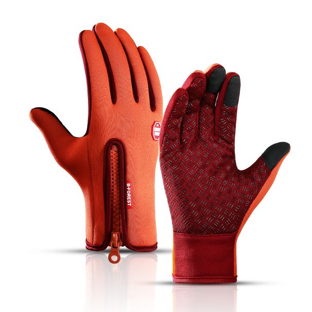Outdoor winter cycling sports full finger water proof touch screen warm gloves men's and women's mountaineering gloves_maomaolike.com