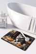 Siberian Husky Fall Kitchen Pumpkins Memory Foam Kitchen Mat Machine Washable Anti-Fatigue Mat Cushion Comfort Bath Mat Or Kitchen Rug_maomaolike.com