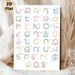 Pastel-toned Phonetic Symbols Painting Poster, Soft-hued Hand-drawn Style Poster, Educational Decorative Piece With Labeled Phonetic Marks, Suitable_maomaolike.com