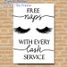 Lash Service Humor Painting Poster, Minimalist Black-and-White Typography & Eyelash Graphic Poster, Witty Decorative Piece Suitable For Beauty Salons_maomaolike.com