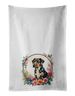 Catahoula Leopard Dog And Flowers Kitchen Towel Set Of 2 White Dish Towels Decorative Bathroom Hand Towel For Hand, Face, Hair, Yoga, Tea, Dishcloth, 19 X 28", White_maomaolike.com
