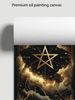 Dark Fantasy-style Nautical Adventure Compass With Constellation Pointer, Living Room Sofa Backdrop Decorative Painting, Art Exhibition Piece_maomaolike.com