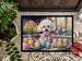 Decorating Easter Bichon Frise Doormat Front Door Mat Indoor Outdoor Rugs For Entryway, Non Slip Washable Low Pile, 24H X 36W_maomaolike.com
